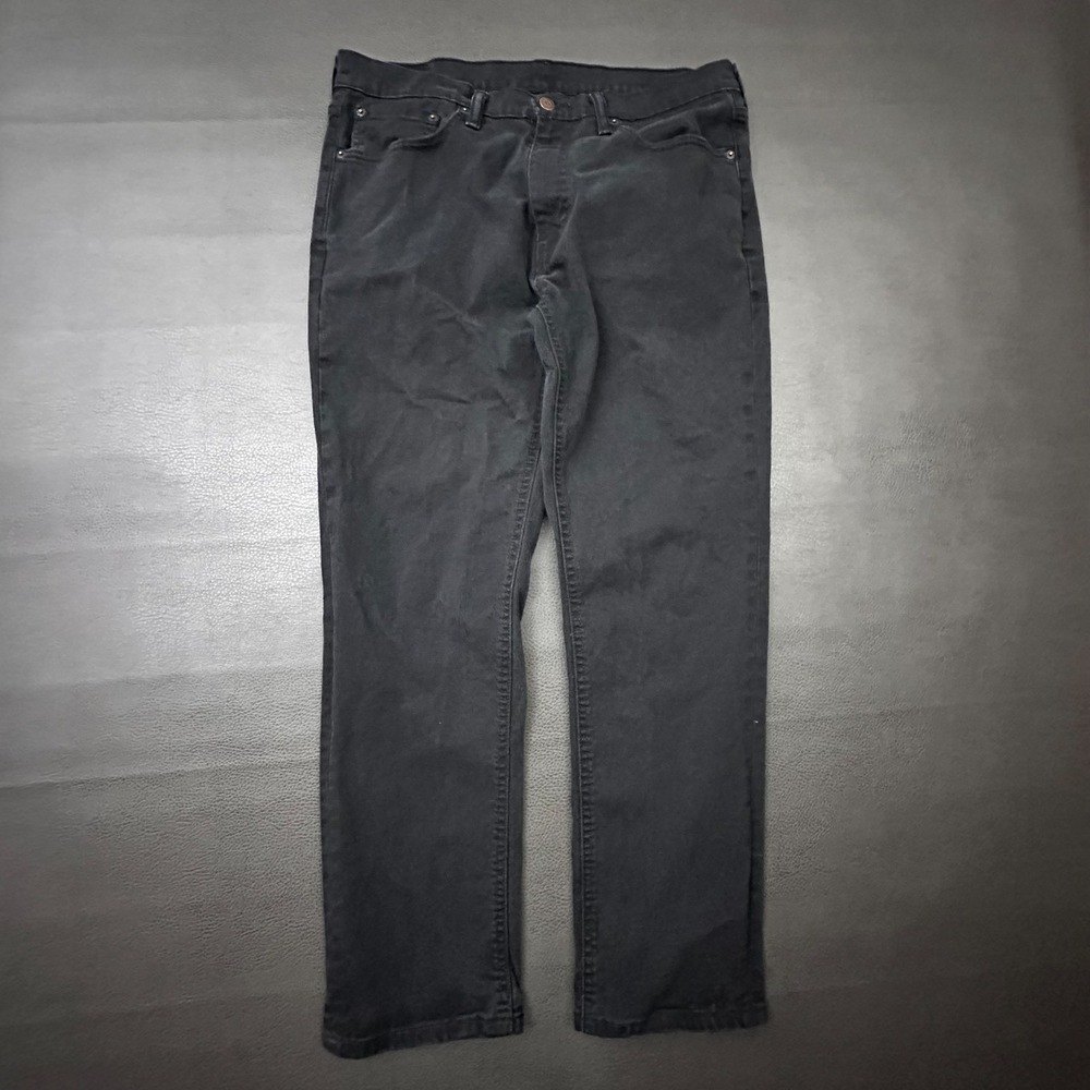 Levis 541 Jeans Mens 34x30 Black Athletic Tapered Denim Stretch Comfort Casual